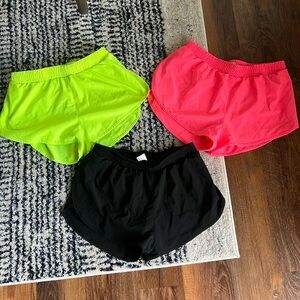 Set of 3 SHEIN athletic shorts with built in shorts